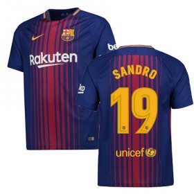 Camisolas de Futebol Barcelona DIGNE Equipamento Principal 2017/18 Manga Curta