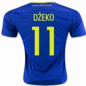 Camisolas de Futebol Bósnia e Herzegovina DZEKO Equipamento Principal 2016/17 Manga Curta