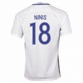Camisolas de Futebol Grécia SOTIRIS NINIS Equipamento Principal 2016/17 Manga Curta
