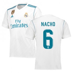 Camisolas de Futebol Real Madrid NACHO Equipamento Principal 2017/18 Manga Curta
