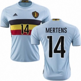 Camisolas de Futebol Bélgica DRIES MERTENS Equipamento Alternativa Euro 2016