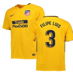Camisolas de Futebol Atlético Madrid FILIPE LUIS Equipamento Alternativa 2017/18 Manga Curta