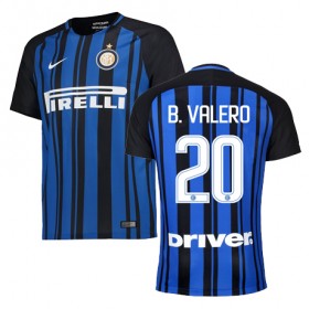 Camisolas de Futebol Inter de Milão BORJA VALERO Equipamento Principal 2017/18 Manga Curta