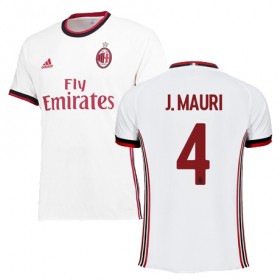 Camisolas de Futebol AC Milan J MAURI Equipamento Alternativa 2017/18 Manga Curta