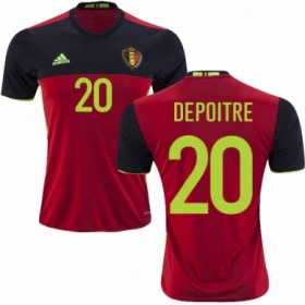 Camisolas de Futebol Bélgica LAURENT DEPOITRE Equipamento Principal Euro 2016