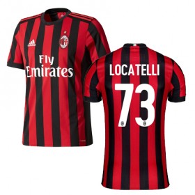 Camisolas de Futebol AC Milan LOCATELLI Equipamento Principal 2017/18 Manga Curta