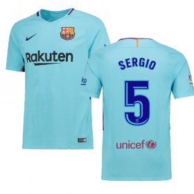 Camisolas de Futebol Barcelona SERGIO Equipamento Alternativa 2017/18 Manga Curta