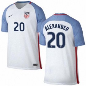 Camisolas de Futebol Estados Unidos ERIC ALEXANDER Equipamento Principal 2016/17 Manga Curta