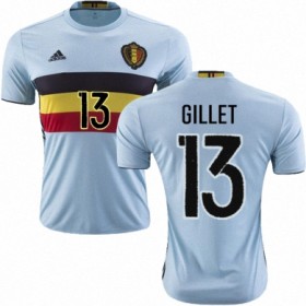 Camisolas de Futebol Bélgica JEAN FRANCOIS GILLET Equipamento Alternativa Euro 2016