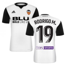 Camisolas de Futebol Valencia RODRIGO M Equipamento Principal 2017/18 Manga Curta