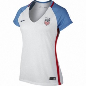 Camisolas de Futebol Estados Unidos Mulher Equipamento Principal 2016/17 Manga Curta