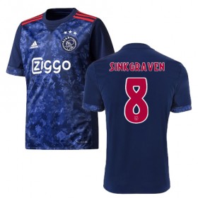 Camisolas de Futebol Ajax Amsterdam DALEY SINKGRAVEN Equipamento Alternativa 2017/18 Manga Curta