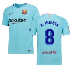 Camisolas de Futebol Barcelona A.INIESTA Equipamento Alternativa 2017/18 Manga Curta