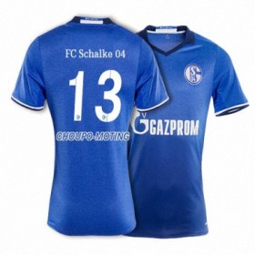 Camisolas de Futebol Schalke CHOUPO MOTING Equipamento Principal 2017/18 Manga Curta