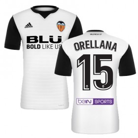 Camisolas de Futebol Valencia ORELLANA Equipamento Principal 2017/18 Manga Curta