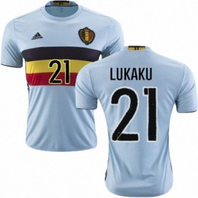 Camisolas de Futebol Bélgica JORDAN LUKAKU Equipamento Alternativa Euro 2016