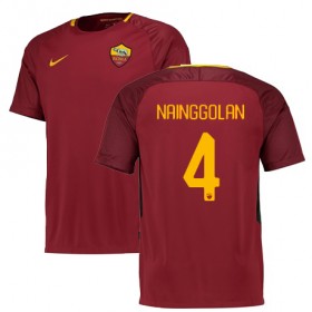 Camisolas de Futebol AS Roma NAINGGOLAN Equipamento Principal 2017/18 Manga Curta