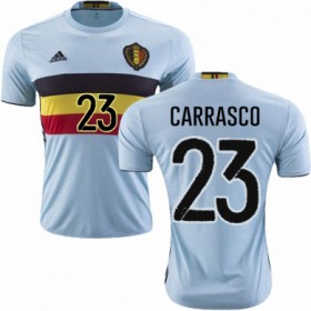 Camisolas de Futebol Bélgica YANNICK CARRASCO Equipamento Alternativa Euro 2016