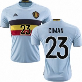 Camisolas de Futebol Bélgica LAURENT CIMAN Equipamento Alternativa Euro 2016