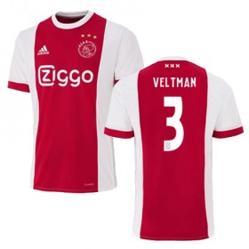 Camisolas de Futebol Ajax Amsterdam JOEL VELTMAN Equipamento Principal 2017/18 Manga Curta