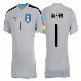 Camisolas de Futebol Itália GIANLUIGI BUFFON Equipamento Principal 2016/17 Manga Curta