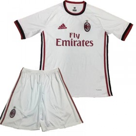 Camisolas de Futebol AC Milan Criança Equipamento Alternativa 2017/18 Manga Curta