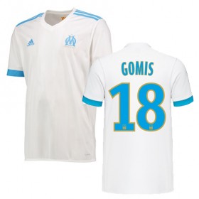 Camisolas de Futebol Olympique de Marseille BAFETIMBI GOMIS Equipamento Principal 2017/18 Manga Curta