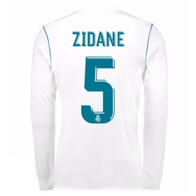 Camisolas de Futebol Real Madrid Zidane 5 Equipamento Principal 2017/18 Manga Comprida