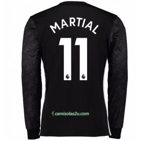 Camisolas de Futebol Manchester United Anthony Martial 11 Equipamento Alternativa 2017/18 Manga Comprida