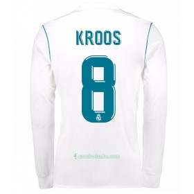 Camisolas de Futebol Real Madrid Toni Kroos 8 Equipamento Principal 2017/18 Manga Comprida