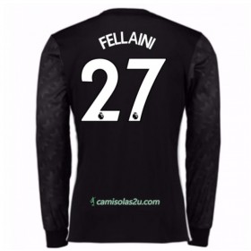 Camisolas de Futebol Manchester United Marouane Fellaini 27 Equipamento Alternativa 2017/18 Manga Comprida