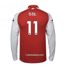 Camisolas de Futebol Arsenal Mesut Ozil 11 Equipamento Principal 2017/18 Manga Comprida