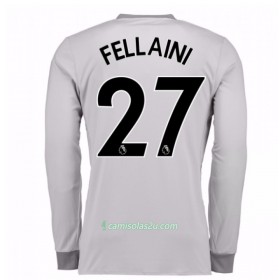 Camisolas de Futebol Manchester United Marouane Fellaini 27 Equipamento 3ª 2017/18 Manga Comprida