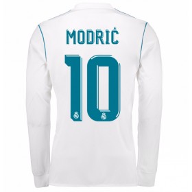 Camisolas de Futebol Real Madrid Luka Modric 10 Equipamento Principal 2017/18 Manga Comprida