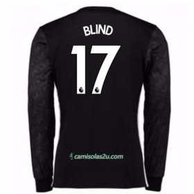 Camisolas de Futebol Manchester United Daley Blind 17 Equipamento Alternativa 2017/18 Manga Comprida