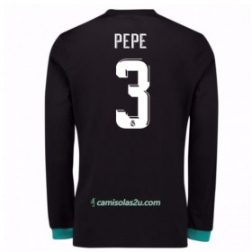 Camisolas de Futebol Real Madrid Pepe 3 Equipamento Alternativa 2017/18 Manga Comprida