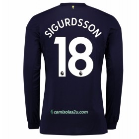 Camisolas de Futebol Everton Gylfi Sigurdsson 18 Equipamento 3ª 2017/18 Manga Comprida