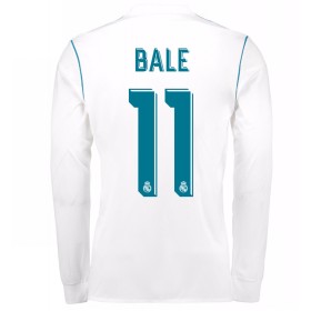 Camisolas de Futebol Real Madrid Gareth Bale 11 Equipamento Principal 2017/18 Manga Comprida