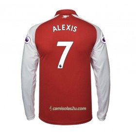 Camisolas de Futebol Arsenal Alexis Sanchez 7 Equipamento Principal 2017/18 Manga Comprida