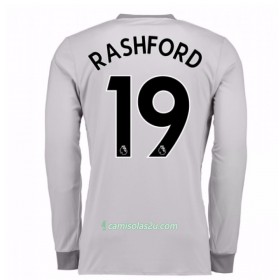 Camisolas de Futebol Manchester United Marcus Rashford 19 Equipamento 3ª 2017/18 Manga Comprida