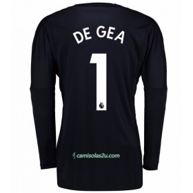 Camisolas de Futebol Manchester United Guarda Redes David de Gea 1 Equipamento Principal 2017/18 Manga Comprida
