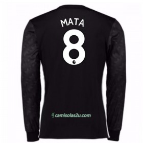 Camisolas de Futebol Manchester United Juan Mata 8 Equipamento Alternativa 2017/18 Manga Comprida