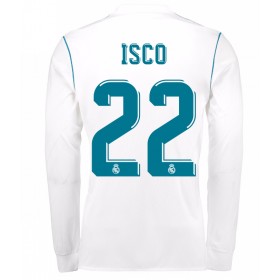 Camisolas de Futebol Real Madrid Isco 22 Equipamento Principal 2017/18 Manga Comprida