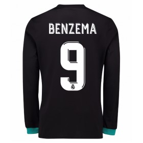 Camisolas de Futebol Real Madrid Karim Benzema 9 Equipamento Alternativa 2017/18 Manga Comprida