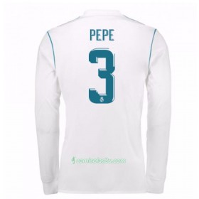 Camisolas de Futebol Real Madrid Pepe 3 Equipamento Principal 2017/18 Manga Comprida