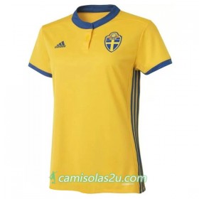Camisolas de Futebol Suécia Mulher Equipamento Principal Euro 2017