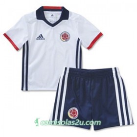 Camisolas de Futebol Colômbia Criança Equipamento Principal 2016/17 Manga Curta
