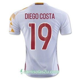 Camisolas de Futebol Espanha DIEGO COSTA Equipamento Alternativa Euro 2016