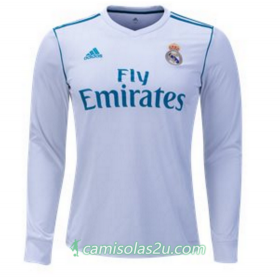 Camisolas de Futebol Real Madrid Equipamento Principal 2017/18 Manga Comprida