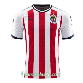 Camisolas de Futebol Club Deportivo Guadalajara Equipamento Principal 2017/18 Manga Curta